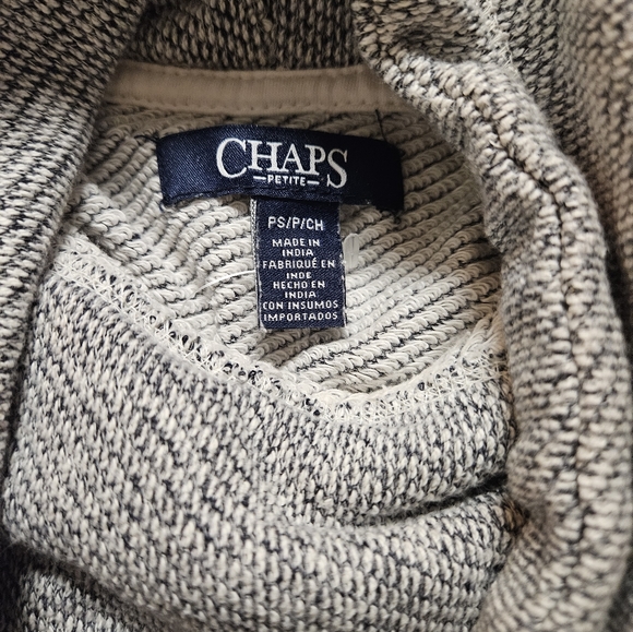 💥7|$30 Chaps Turtle Neck Sweater gray - Picture 2 of 2